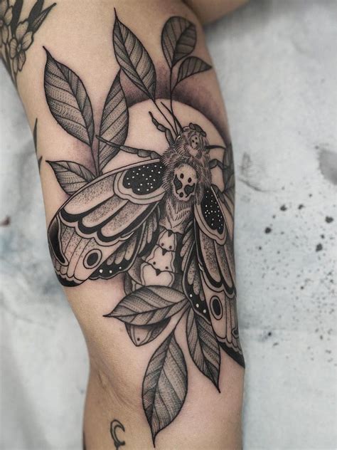 Unique Moth Shin Tattoo Designs for a Daring Look